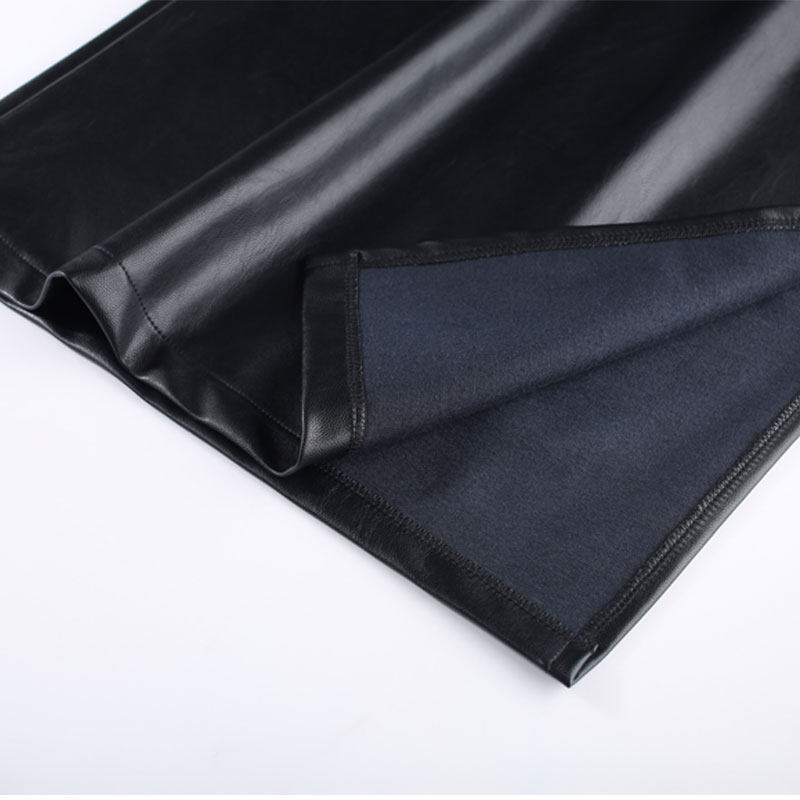 秋冬半身长裙复古高腰包臀皮裙超长款侧开叉半身裙pu皮女装皮裙子,淘宝优惠券,粉丝福利购,淘宝优惠卷