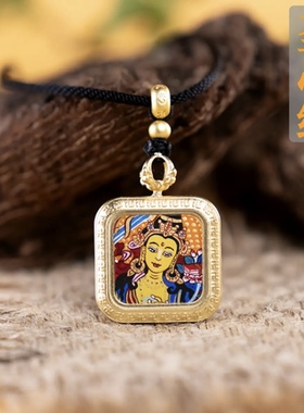 纯手绘唐卡黄财神&文殊唐卡