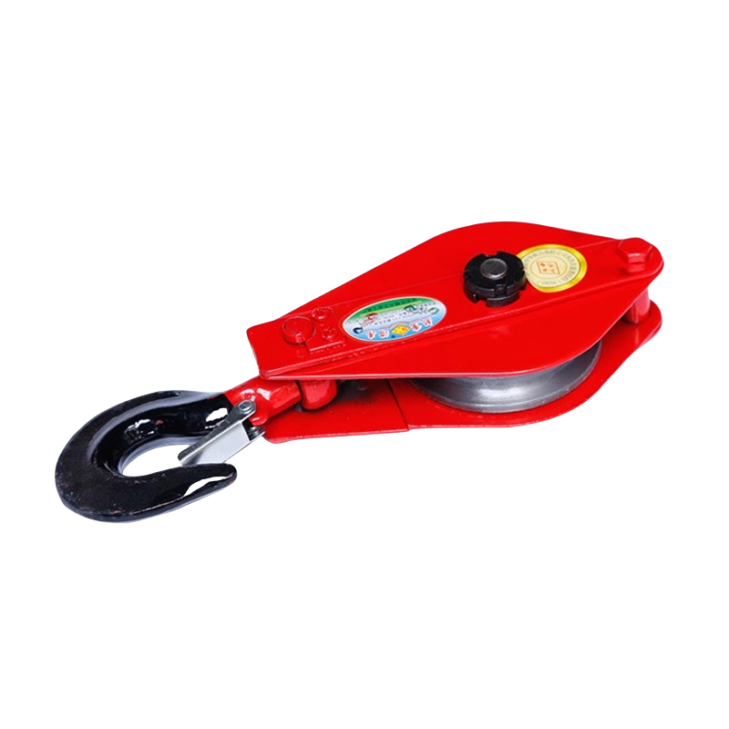 High-quality national standard bearing lifting pulley fixed pulley group wire rope hook lifting ring manual labor-saving pulley pulley