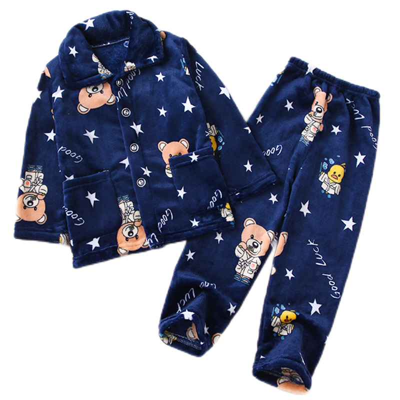 秋冬季儿童法兰绒睡衣男童宝宝女童家居服男孩加厚冬款女孩珊瑚绒,淘宝优惠券,粉丝福利购,淘宝优惠卷