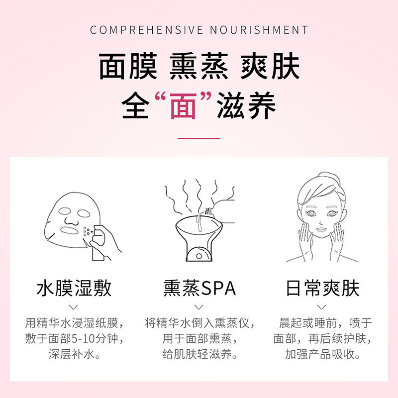 瓷妆玫瑰纯露补水舒缓喷雾爽肤水 瓷妆纯露/花水