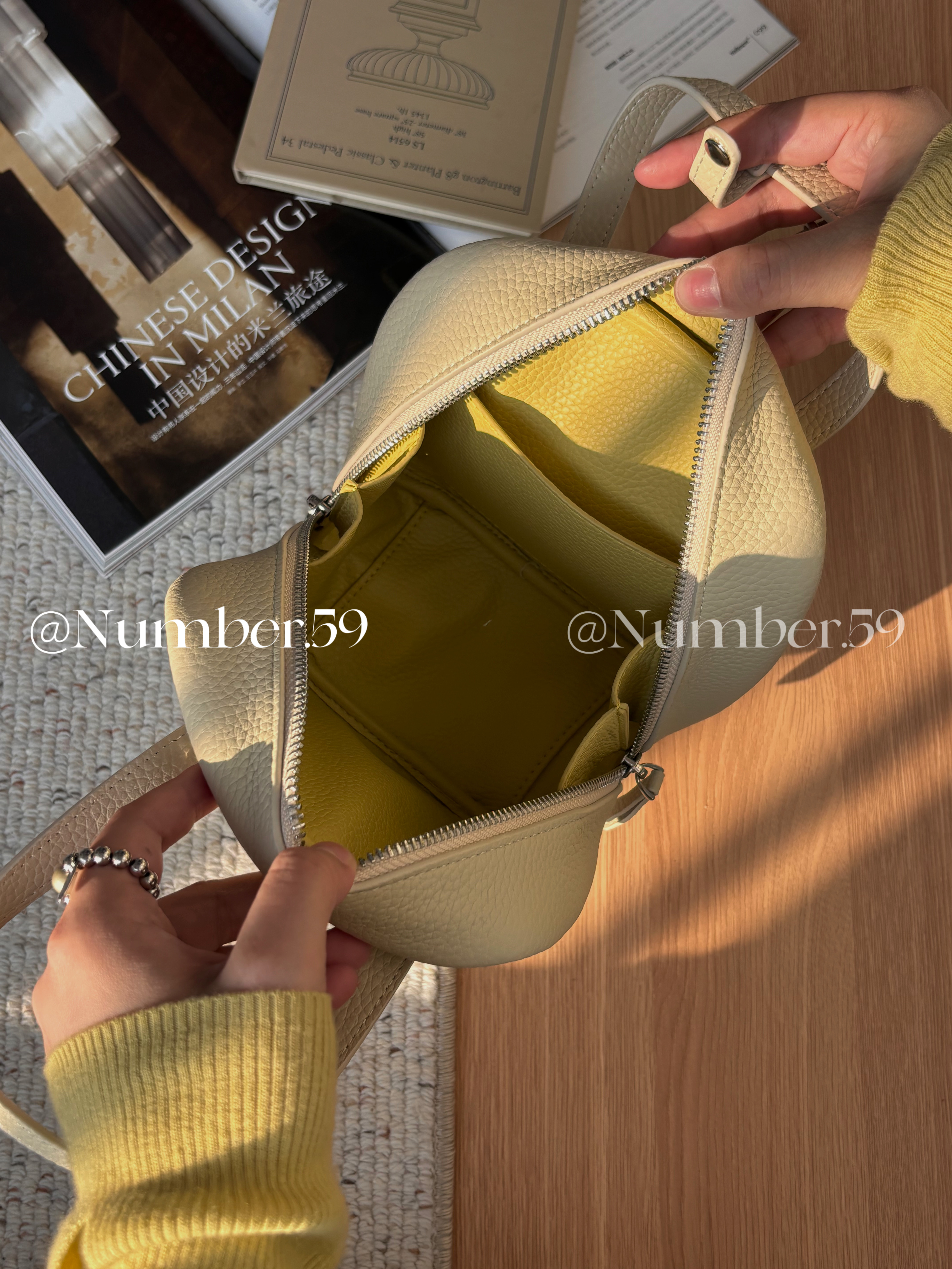 No.59荔枝纹头层牛皮“夹心”撞色吐司波士顿包斜挎韩系新款女包,淘宝优惠券,粉丝福利购,淘宝优惠卷