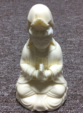 坐禅合手观音菩萨神像桌面摆件