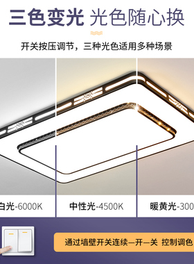 2023年客厅灯led新中式