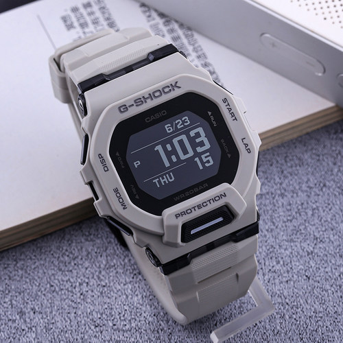 卡西欧GBD200 G-SHOCK透明方块大屏夜跑步测速蓝牙手表 GBD-200SM - 图2