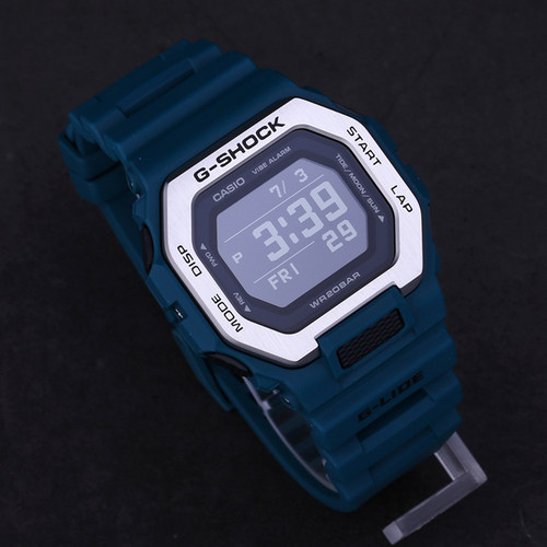 卡西欧五十岚联名款 G-SHOCK小方块蓝牙跑步测速手表潮汐 GBX-100 - 图2