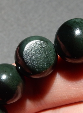 新疆沙枣青籽留毛孔聚宝盆手串