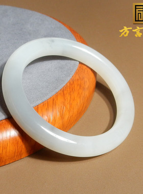 方言青海老坑冰胶烟紫61mm手镯