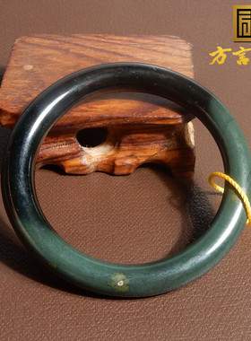 新疆料塔县青玉意境手镯58mm圆镯