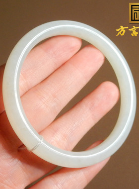 方言新疆且末白玉内径55mm手镯