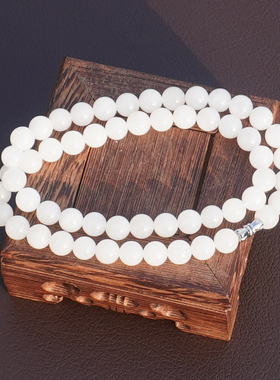 方言和田玉青海老坑料白玉妈妈链