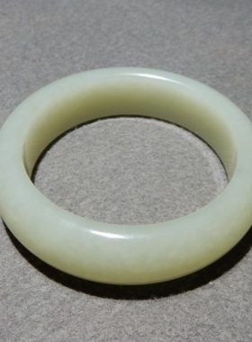 方言且末料白玉油润手镯57mm