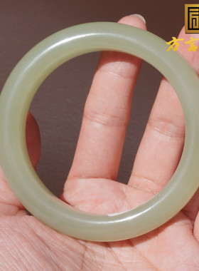 方言和田玉青海温润晴水茶晴手镯