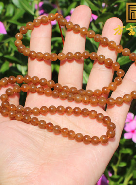 方言和田玉且末料高脂红糖玉手串