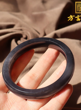 青海细腻油润帝王紫54mm正装手镯