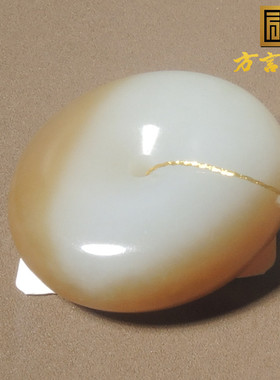 火爆方言和田玉精品珍藏级油润细腻且末糖料平安扣精美吊坠挂件S