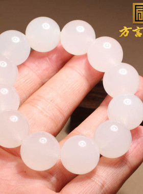 方言宝石光金丝玉16mm圆珠手链