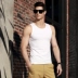 Thiết bị xanh áo vest nam thể dục thể thao Áo thun nam ngụy trang từ vest Áo kiểu dáng mỏng - Áo vest cotton áo thun coolmate Áo vest cotton