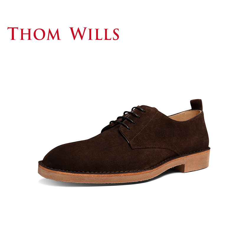 thomwills德比男秋季真皮复古皮鞋 thomwills休闲皮鞋