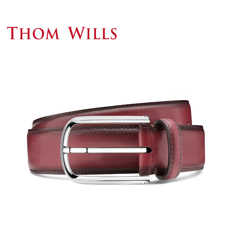 thomwills男士正装皮带手工纯裤带 thomwills腰带/皮带/腰链