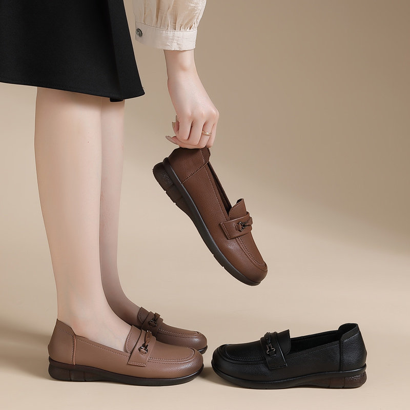 真皮软底妈妈鞋子单鞋舒适不累脚中老年不累脚女鞋中年皮鞋秋季款,淘宝优惠券,粉丝福利购,淘宝优惠卷