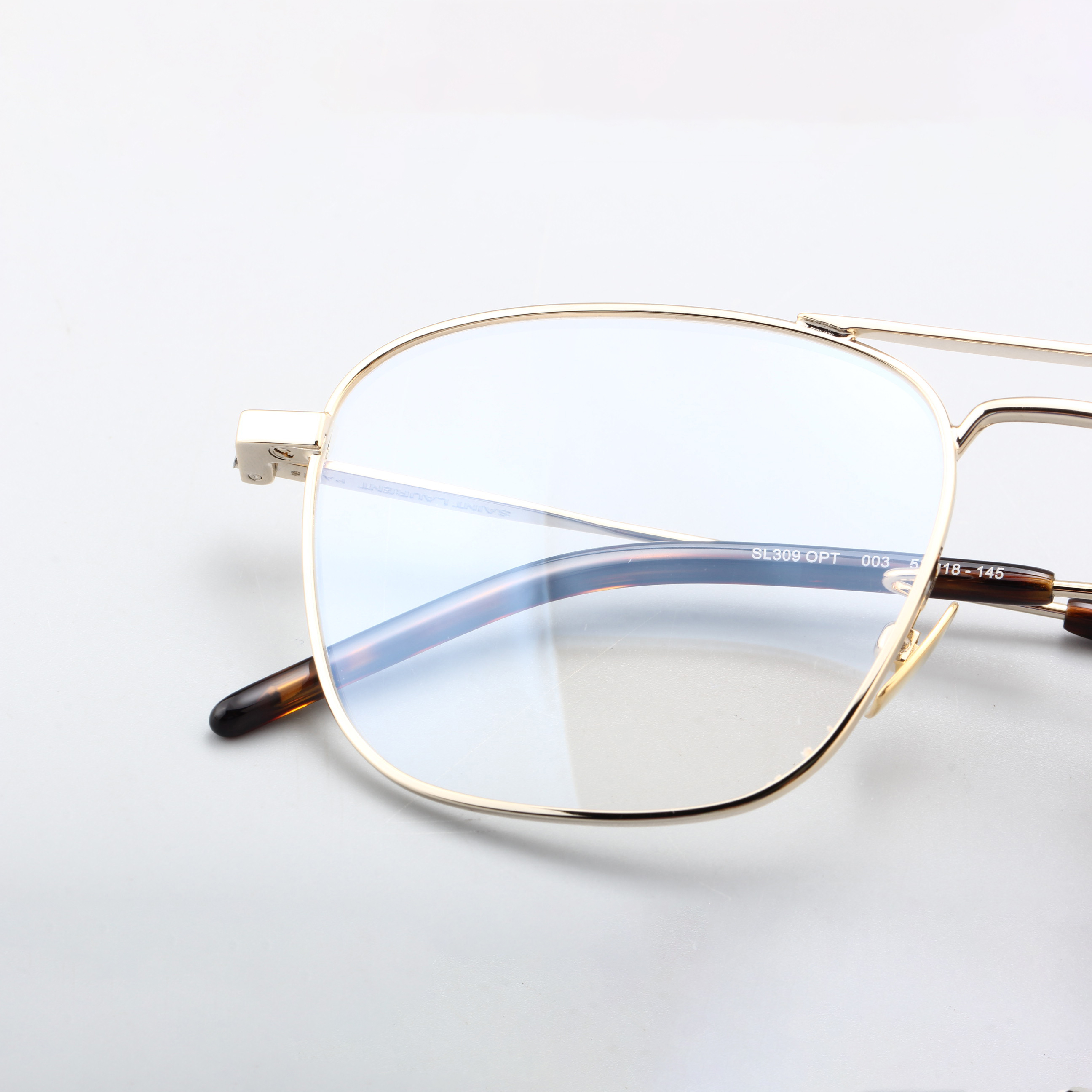 YSL圣罗兰眼镜框双梁飞行员男女近视镜架光学镜素颜百搭SL309OPT - 图3