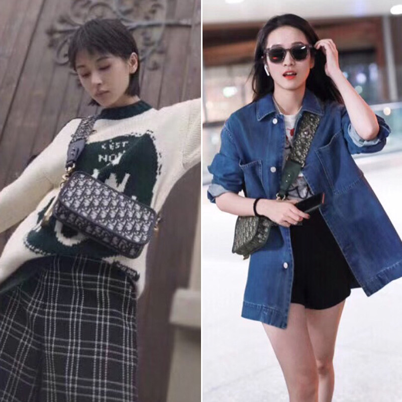 王子文同款网红小包包2020小方包 花田村女士包袋