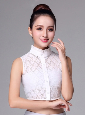 韩版假领子百搭假领女蕾丝衬衣领白色木耳领秋冬季衬衫假领娃娃领