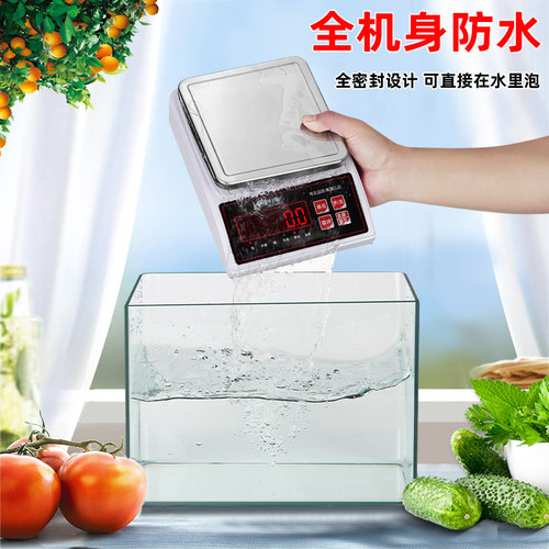 全防水海鲜水产秤家用厨房小型烘焙电子秤0.1g食物调料奶茶克称数 - 图0