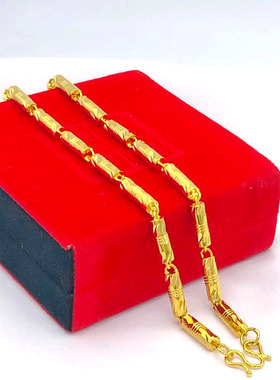 首饰越南男粗金24k久不掉色项链