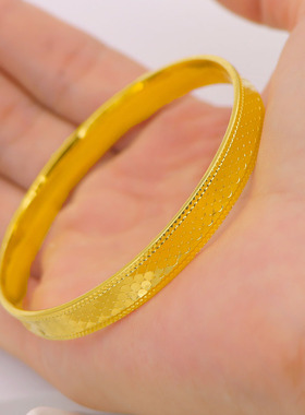 龙鳞手镯爆闪亮面鳞片镀金镯子