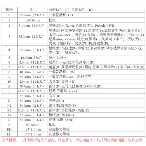 酷安腾汽车刹车分泵回位工具刹车片拆装卡钳活塞更换调整汽修套装-图1