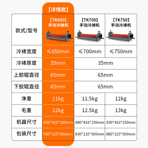 宝预手动TK650冷裱机KT板照片覆膜机图文广告手摇裱膜相片压膜机 - 图3