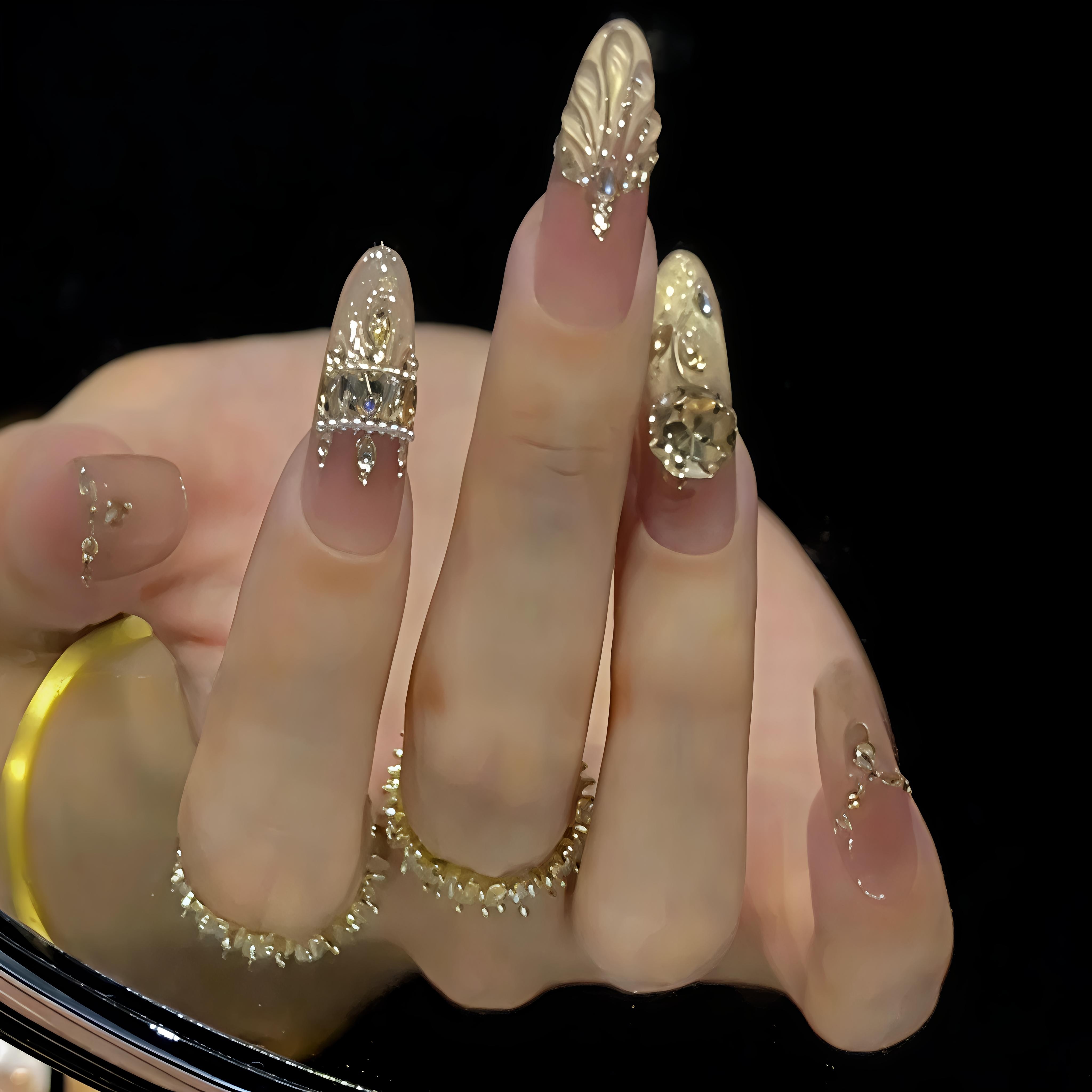 【玫瑰城堡】贝贝手工美甲-可重复佩戴-掉钻包补-10片,淘宝优惠券,粉丝福利购,淘宝优惠卷