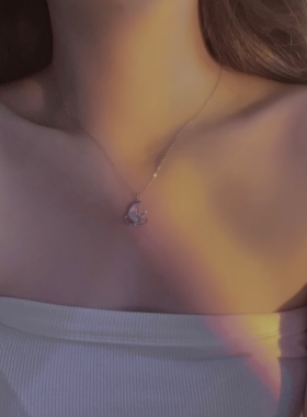 纯银项链闺蜜纯银十字链女