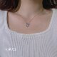 Peace and longevity lock sterling silver necklace gift for women