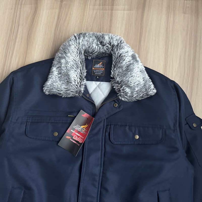 外贸日单男士工装棉衣夹克 冬季夹棉翻领多兜休闲短款棉服外套 - 图0