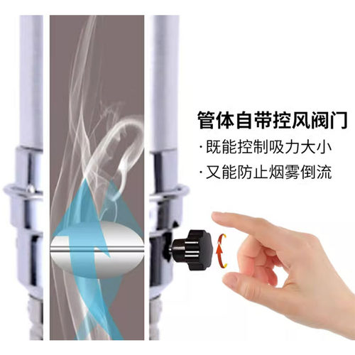 艾灸排烟系统吸烟管艾灸移动吸烟管排烟机伸缩管罩万向排烟设备 - 图2