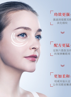 佰珍堂六胜肽抗皱弹润眼霜滋润保湿舒润眼周淡化细纹眼部护理眼霜