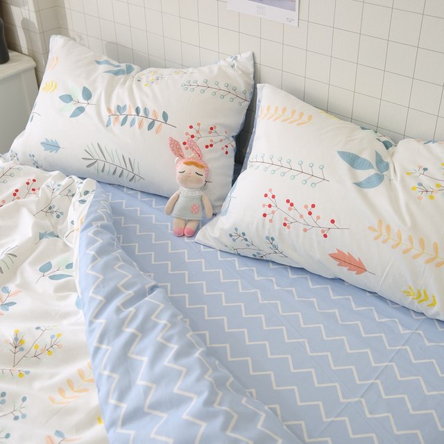 Nordic simple, fresh pastoral style bedding set