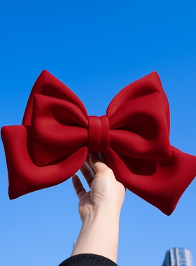 汽车蝴蝶结装饰摆件女件车尾挂件摩托车车载饰品玩偶生后备箱车贴