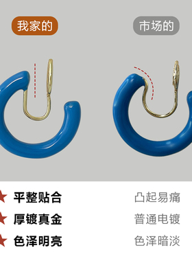 青芥chingie蚊香盘耳夹简约