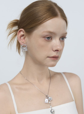 【送礼精选】Blingkolio不另可2025信封包包白金贝母锆石项链