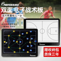 Pie Diyin Football Tactical Board Electronic Five People Making Seven People Make 11 Double Face with Basketball Magnetic Pen Tactical chess