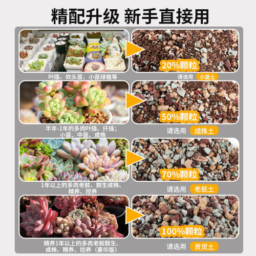 多肉专用颗粒土营养土植物盆栽泥炭土壤种植养花玉露仙人球铺面石 - 图3