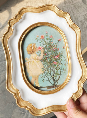 欧式DIY金色画框相框客厅装饰画家居树脂工艺品摆件摆台组合系列