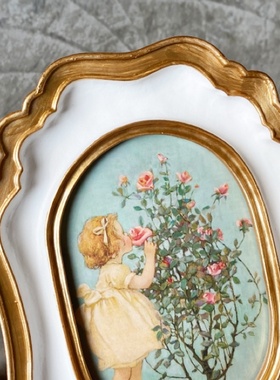 欧式DIY金色画框相框客厅装饰画家居树脂工艺品摆件摆台组合系列