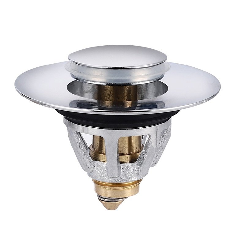 黄铜面盆弹跳芯下水器配件按压式脸池洗手盆漏水塞子浴缸台盆堵盖,淘宝优惠券,粉丝福利购,淘宝优惠卷