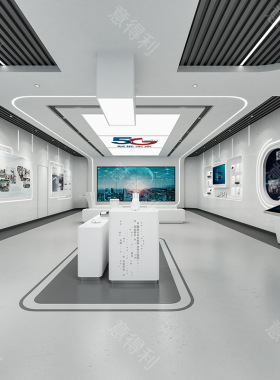 公司展厅展示柜工厂展厅木烤漆陈列展柜展台落地展示柜悬空展示柜