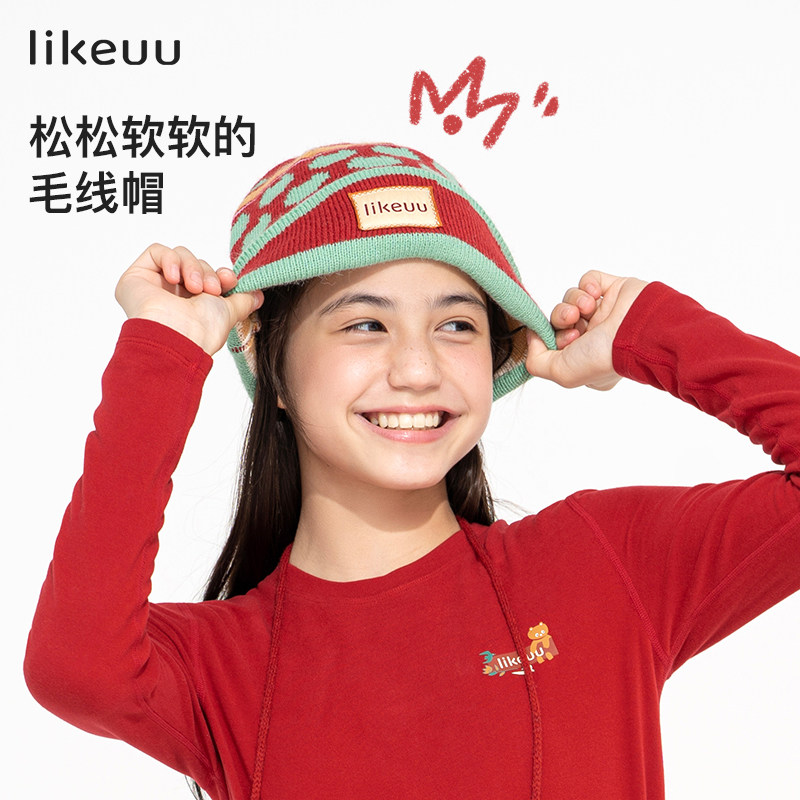 ubras旗下likeuu儿童手套小熊连指手套暖砰砰红新年百搭送礼,淘宝优惠券,粉丝福利购,淘宝优惠卷